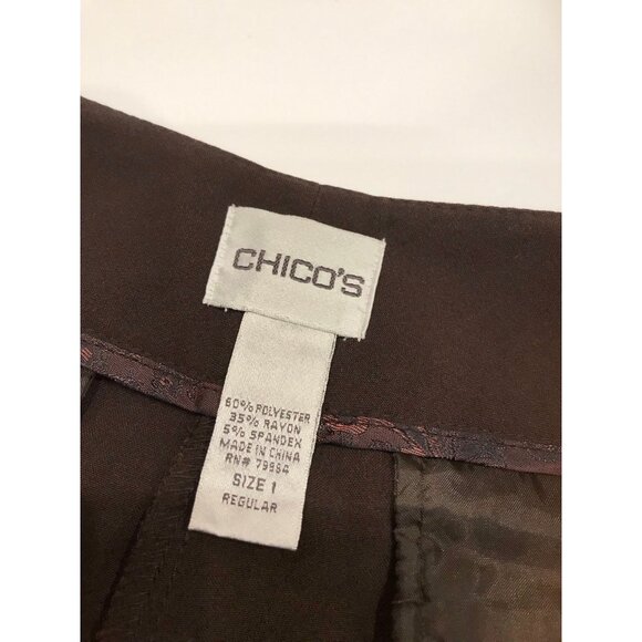 Chicos brown pants size 1 - Picture 5 of 6
